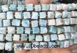 CUBS87 15 inches 7 - 8mm cube larimar gemstone beads wholesale