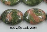 CUG62 16 inches 18*25mm oval natural unakite gemstone beads wholesale