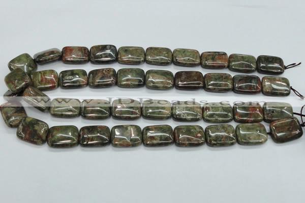 CUJ05 15.5 inches 15*20mm rectangle autumn jasper gemstone beads