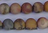 CVJ15 15.5 inches 12mm round matte venus jasper beads wholesale