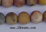 CVJ16 15.5 inches 14mm round matte venus jasper beads wholesale