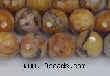 CVJ24 15.5 inches 10mm faceted round venus jasper beads wholesale