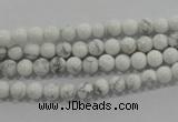 CWB200 15.5 inches 4mm round natural white howlite beads wholesale