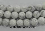 CWB202 15.5 inches 8mm round natural white howlite beads wholesale