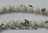 CWB310 15.5 inches 4mm round howlite turquoise beads wholesale