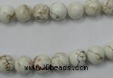 CWB312 15.5 inches 8mm round howlite turquoise beads wholesale