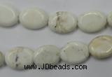 CWB352 15.5 inches 10*14mm oval howlite turquoise beads wholesale