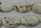 CWB355 15.5 inches 16*25mm oval howlite turquoise beads wholesale