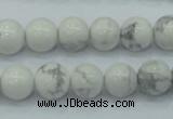 CWB51 15.5 inches 10mm round natural white howlite gemstone beads