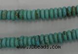 CWB684 15.5 inches 3*8mm rondelle howlite turquoise beads wholesale