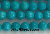 CWB850 15.5 inches 4mm round howlite turquoise beads wholesale