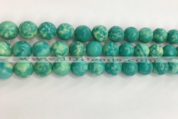 CWB878 15.5 inches 10mm round howlite turquoise beads wholesale