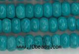 CWB901 15.5 inches 2*4mm faceted rondelle howlite turquoise beads