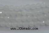 CWH02 15.5 inches 6mm faceted round white jade beads wholesale