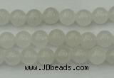 CWH50 15.5 inches 4mm round white jade beads wholesale