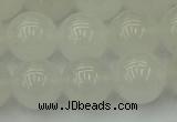 CWH55 15.5 inches 14mm round white jade beads wholesale