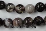 CWJ204 15.5 inches 12mm round wood jasper gemstone beads wholesale