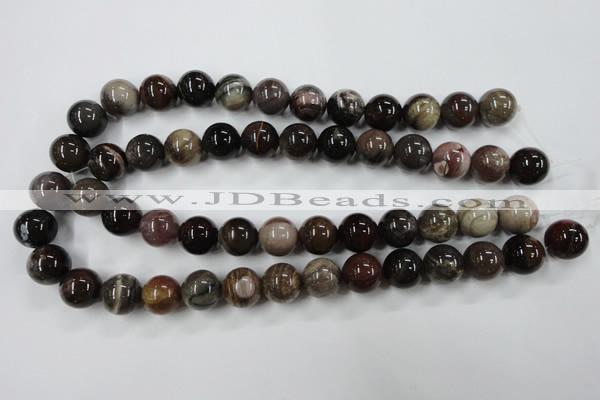 CWJ205 15.5 inches 14mm round wood jasper gemstone beads wholesale