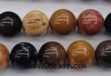 CWJ266 15.5 inches 15mm round wood jasper gemstone beads wholesale