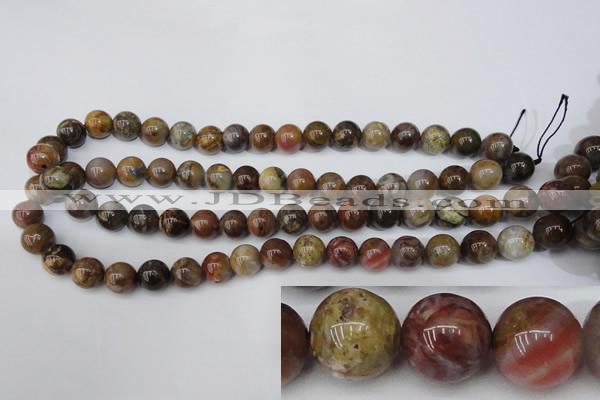 CWJ273 15.5 inches 10mm round wood jasper gemstone beads wholesale