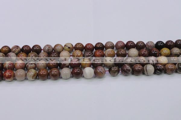 CWJ404 15.5 inches 12mm round wood jasper gemstone beads wholesale