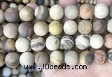 CWJ446 15.5 inches 16mm round matte wood jasper beads wholesale