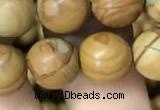 CWJ513 15.5 inches 10mm round wooden jasper beads wholesale