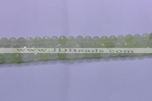 CXJ220 15.5 inches 10mm faceted round New jade beads wholesale