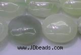 CXJ228 15.5 inches 25mm flat round New jade beads wholesale