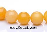 CYJ02 16 inches 6mm round yellow jade gemstone beads Wholesale