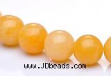 CYJ03 16 inches 8mm round yellow jade gemstone beads Wholesale