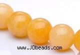 CYJ07 16mm round 16 inches yellow jade gemstone beads Wholesale