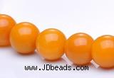 CYJ11 16 inches 8mm round yellow jade gemstone beads Wholesale