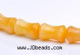 CYJ21 9*13mm bone shape yellow jade gemstone beads Wholesale