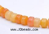 CYJ25 5*6mm rondelle yellow jade gemstone beads Wholesale