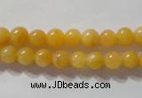 CYJ251 15.5 inches 6mm round yellow jade beads wholesale