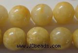 CYJ256 15.5 inches 16mm round yellow jade beads wholesale