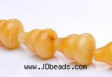 CYJ28 9*13mm calabash yellow jade gemstone beads Wholesale