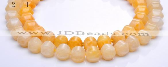 CYJ30 12*12mm pumpkin shape yellow jade gemstone beads Wholesale