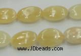 CYJ61 15.5 inches 13*18mm oval yellow jade gemstone beads wholesale