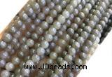 CYJ660 15 inches 4mm round dyed yellow jade beads wholesale