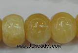 CYJ68 15.5 inches 18*25mm rondelle yellow jade beads wholesale