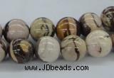 CZJ252 15.5 inches 12mm round zebra jasper beads wholesale