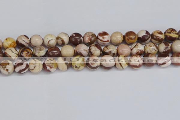 CZJ273 15.5 inches 10mm round zebra jasper beads wholesale