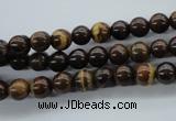 CZJ69 15.5 inches 6mm round iron zebra jasper beads wholesale