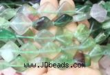 DOBS10 15 inches 15mm diamond fluorite gemstone beads wholesale