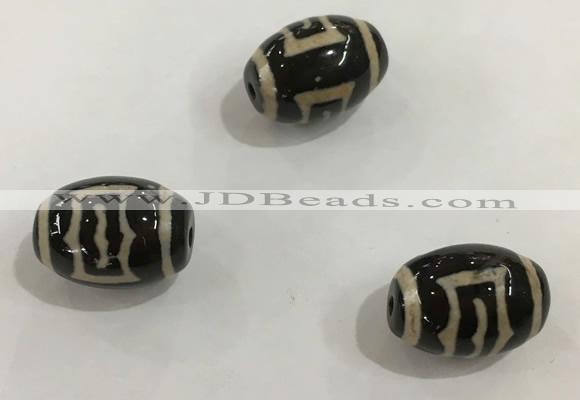 DZI341 10*14mm drum tibetan agate dzi beads wholesale