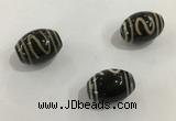 DZI344 10*14mm drum tibetan agate dzi beads wholesale