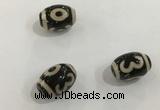 DZI354 10*14mm drum tibetan agate dzi beads wholesale