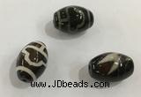 DZI359 10*14mm drum tibetan agate dzi beads wholesale